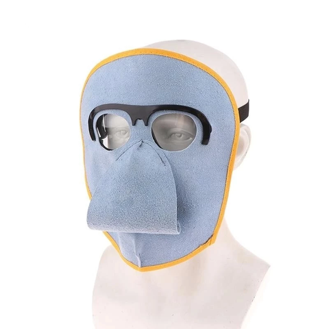 Mặt Nạ Hàn Bò, Kính Thợ Hàn, Mặt Nạ Hàn Vải Argon Arc Chống Cháy Mặt Nạ Bảo Vệ Vàn