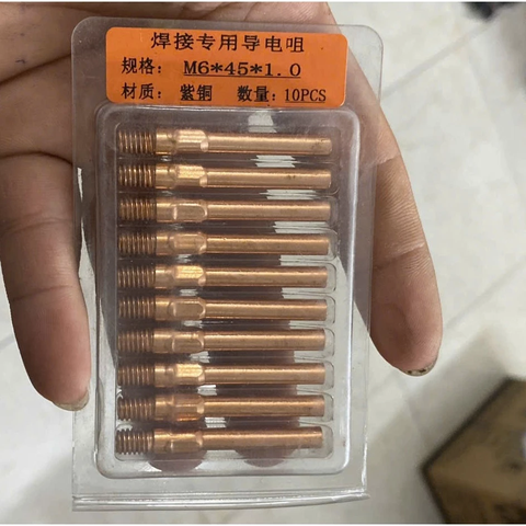 Béc Hàn Mig Ốm Dài M6x45 Béc 0.8 và 1.0