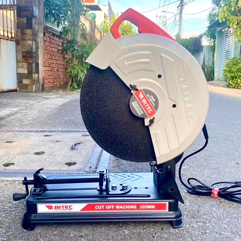 Máy Cắt Sắt 2200W BITEC BT357A1 Mô Tơ Lõi Đồng, Đĩa 355mm Có Ốc Giữ Khi Nhấn Xuống