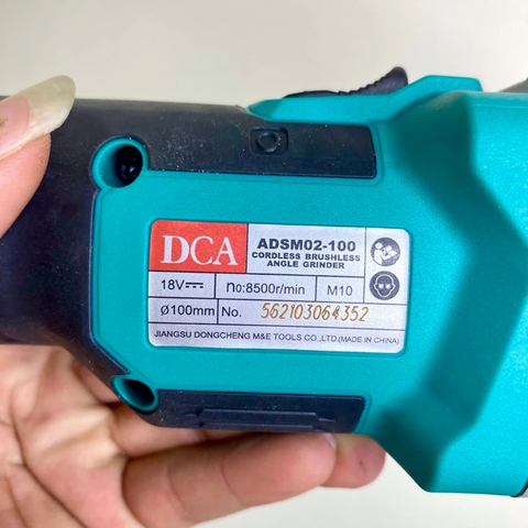 Thân Máy Mài Góc DCA Không Chổi Than Dùng Pin 18V ADSM02-100Z