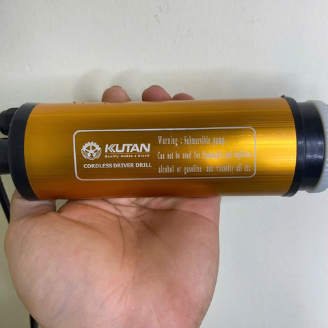 Máy Bơm Chìm KUTAN, Máy Bơm Nước Dùng Pin, Máy Bơm Dầu, Máy Bơm Nước Mini Dùng pin Chân Phổ Thông M21