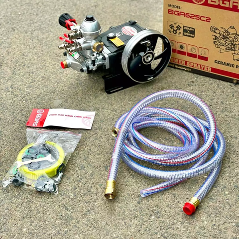 Đầu Phun Xịt Áp Lực Bgas BGA625C2, Đầu Xịt Ty Sứ Bán Tự Động, Đầu Máy Rửa Xe Áp Lực Cao