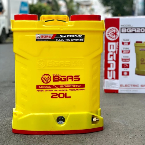 Bình Xịt Điện BGAS 20 Lít BGA20C1 Dùng Phun Khử Khuẩn, Trừ Sâu Và Tưới Nước