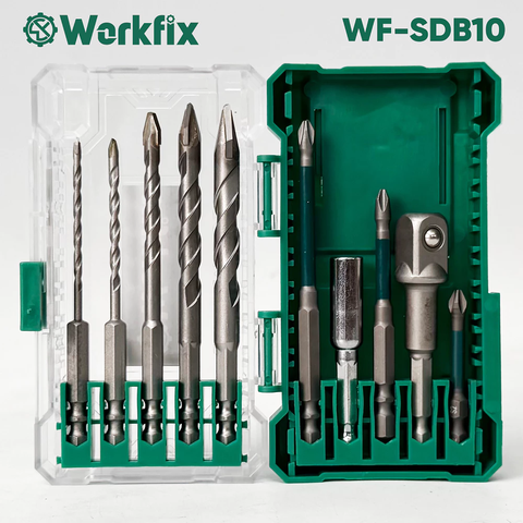 Bộ 10 Bộ Phụ Kiện Đa Năng WORKFIX WF-SDB10 Đầy Đủ Phụ Kiện