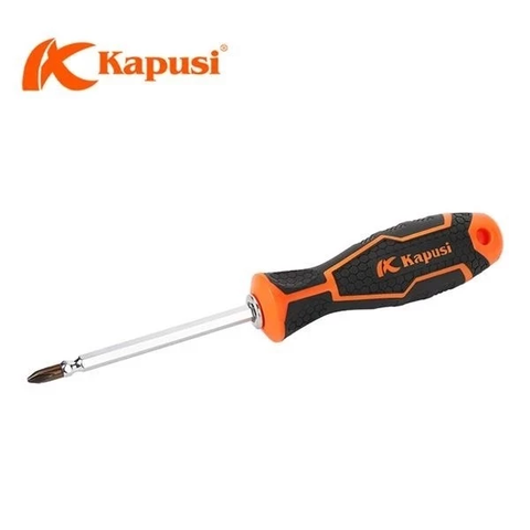 Tua Vít Đảo Cao Cấp S2 6x100mm, 6x150mm, 6x200mm KAPUSI Cán Cao Su, Nam Châm Từ Tính Mạnh