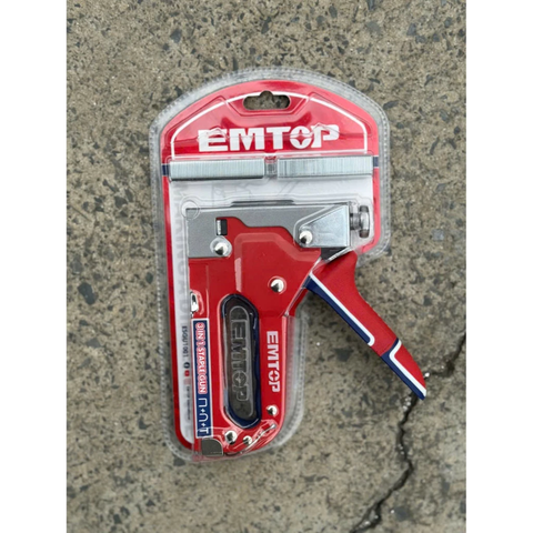Súng Bắn Đinh Ghim 3 Trong 1 EMTOP ESGU1001, Kèm Ghim, Ghim Chữ U Và Đinh Tán, Dụng Cụ Bắn Ghim Cầm Tay