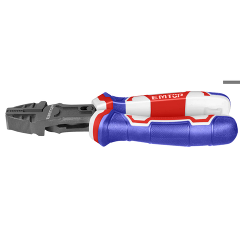 Kìm Răng, Cắt Trợ Lực 9.5 Inch 240mm, Kìm Trợ Lực 65% EMTOP EPLRCC0951, Tay Cầm Bọc Nhựa, Thép CRV Không Gỉ