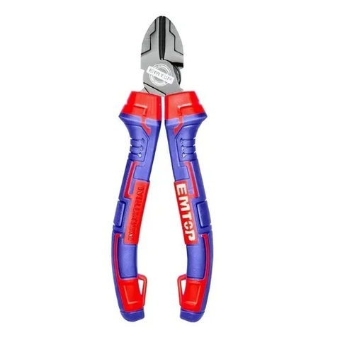 Kìm Cắt Dây Điện 6 inch EMTOP EPLRD0621, Kìm 160mm Trợ Lực 30% Thép Crv, Tay Bọc Nhựa