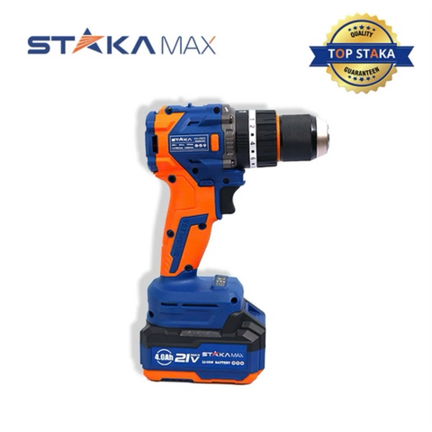 Máy Khoan Pin 13 ly STAKA kA-2855 Chân Pin Phổ Thông M21, Đầu Kẹp 13mm Autolock, Lực Siết 80Nm, Động Cơ Không Chổi Than