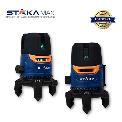 Máy Laser, Máy Bắn Tia, Cân Bằng Cốt Nền 5 Tia Xanh STAKA KA-2972 Bóng Led Siêu Sáng, Laze 5 Tia Bảo Hành 12 Tháng