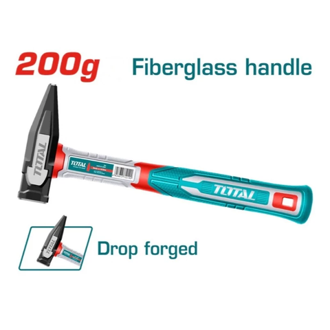 Búa Đóng Đinh Đầu Dẹp & Vuông Total Cán Bọc Nhựa 200G , 300G , 500GTHMH62200 THMH62300 THMH62500