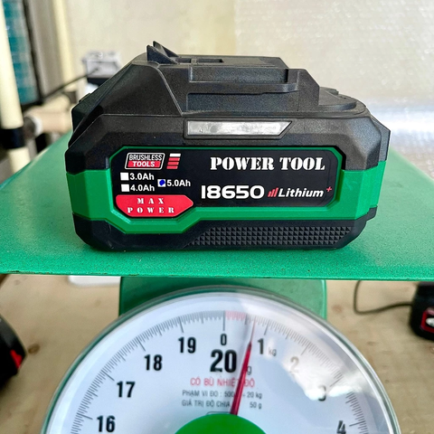 Pin Đóng 10 Cell 5ah POWER TOOL Dung Lượng Thật Chân Phổ M21 Thông Bảo Hành 6 Tháng