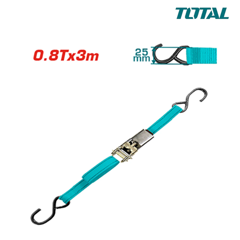 Dây Đai 0.8Tx3m Móc S TOTAL THTRS08302 Dây PES (Polyester)