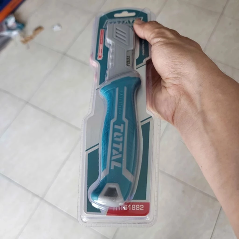 Dao Tước Dây Cáp Lưỡi Cong TOTAL THT51882, Dao Tuốt Dây Điện Lưỡi Công Kích Thước 200mm, Chất Liệu Thép Không Gỉ