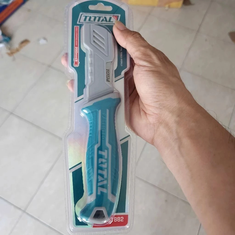 Dao Tước Dây Cáp Lưỡi Cong TOTAL THT51882, Dao Tuốt Dây Điện Lưỡi Công Kích Thước 200mm, Chất Liệu Thép Không Gỉ