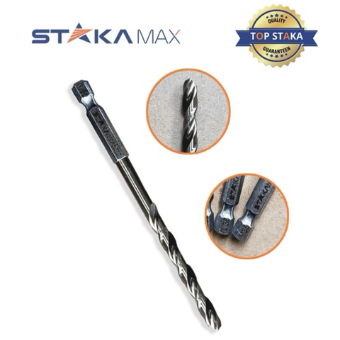 Mũi Khoan inox Chân Lục Giác STAKA Nhiều Kích Thước 6mm, 7mm, 8mm, 8.8mm, 9mm, 9.5mm, 10mm, 10.5mm, 11mm, 12mm Siêu...