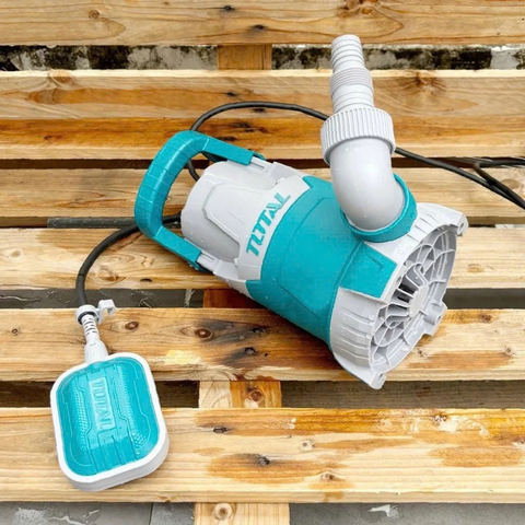 Bơm Chìm Nước Sạch Vỏ Nhựa TOTAL TWP64006, Công Suất 400w Mô Tơ Dây Đồng, Kèm Công Tắc Phao, Máy Bơm Chính Hãng