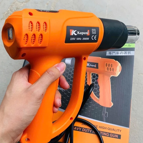 Máy Khò Nóng 2000W Kapusi K-9013, 2 Mức Nhiệt, Máy Khò Thổi Hơi Nóng , Thổi Nhiệt Dán Ni Lông, Decal, Phim Cách Nhiệt