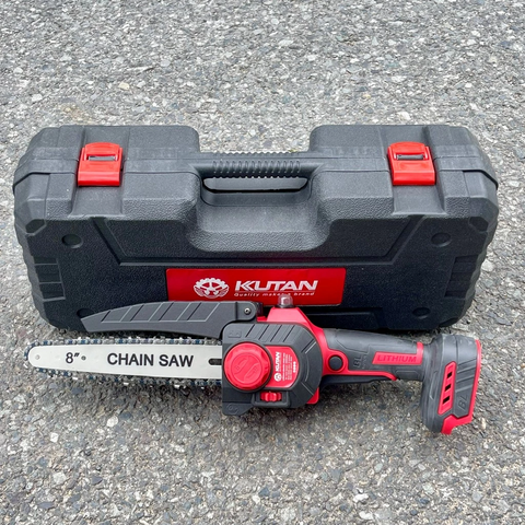 [KÈM XÍCH THAY THẾ] Thân Máy Cưa Xích 8 inch Chân Pin Phổ Thông M21, Động Cơ Không Chổi Than