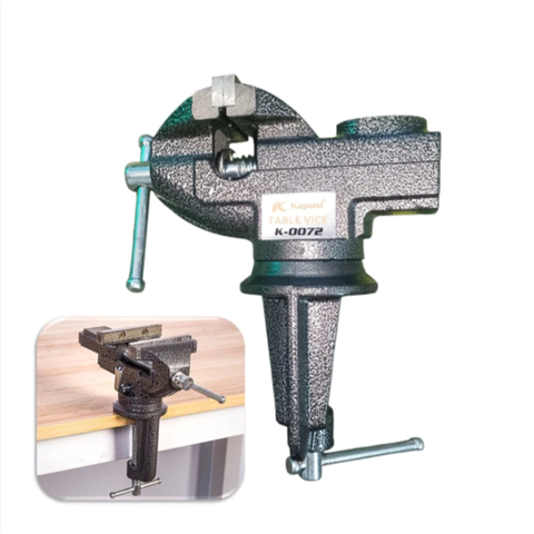 ÊTô Kapusi Kẹp Bàn Xoay 360° K-0072 50mm, Thép Nguyên Khối, Chịu Lực Cao