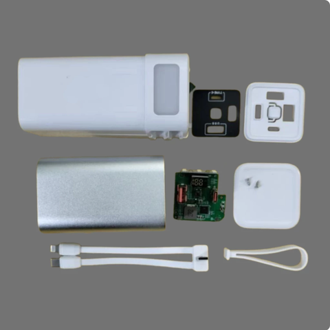 Box Sạc Dự Phòng 4 Cell Pin 21700 Nhôm, Vỏ Sạc Dự Phòng 4 Cell Pin, full phụ kiện KHÔNG KÈM PIN