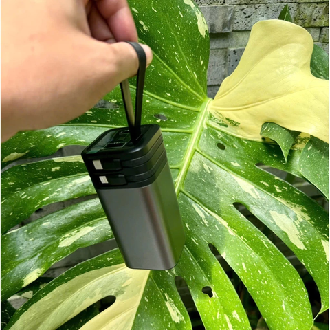 Box Sạc Dự Phòng 4 Cell Pin 21700 Nhôm, Vỏ Sạc Dự Phòng 4 Cell Pin, full phụ kiện KHÔNG KÈM PIN