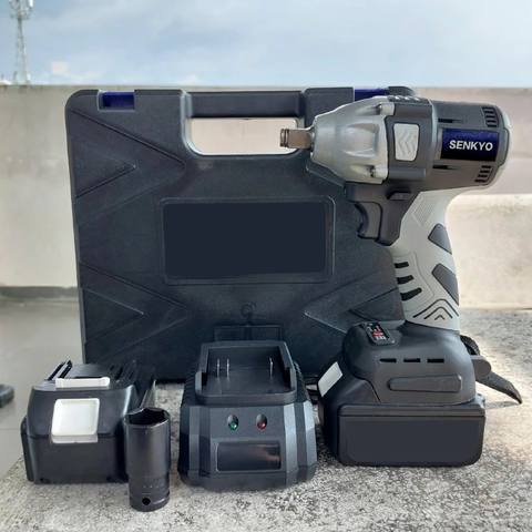 Máy Siết Bulong, Máy Bắn Vít SENKYO Lõi Đồng, Không Chổi Than Đầu 1/2 Máy Dùng Chân Pin Phổ Thông Bảo Hành 6 Tháng