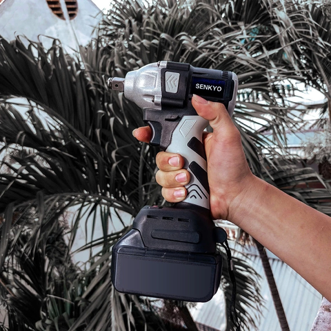 Máy Siết Bulong, Máy Bắn Vít SENKYO Lõi Đồng, Không Chổi Than Đầu 1/2 Máy Dùng Chân Pin Phổ Thông Bảo Hành 6 Tháng