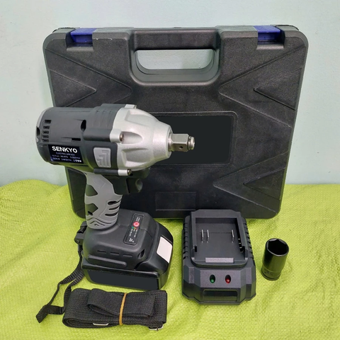 Máy Siết Bulong, Máy Bắn Vít SENKYO Lõi Đồng, Không Chổi Than Đầu 1/2 Máy Dùng Chân Pin Phổ Thông Bảo Hành 6 Tháng