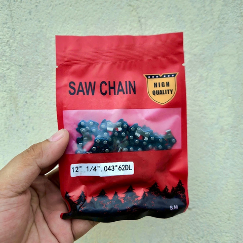 Dây Xích SANMU 12 inh 1/4 Dùng Cho Cưa Xích Cần Nối Dài, Lam 12 Inch 1/4