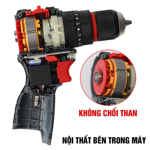 Máy Khoan Pin ELEX EL-ID1610BL, Máy Dùng Pin 16.8V, 3 Chức năng, Không Chổi Than 45Nm, 35 Cấp Trượt, 10mm AUTO LOCK