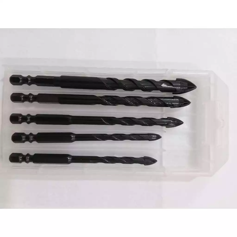 Hộp 5 Mũi Khoan Đa Năng KAPUSI K-3612 Chuôi Lục Giác, Gồm Hai Mũi Cỡ 6mm Và Mũi 8mm, 10mm, 12mm