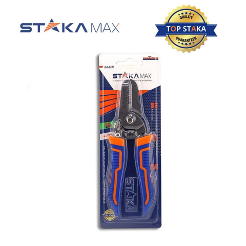 Kìm Tuốt Dây Điện Tự Bung Kapusi K-9119, Staka KA-0781 Linh Hoạt Kích Thước 0.6-2.6mm 10-22AWG