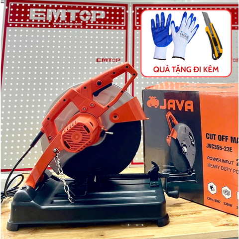 [KÈM BAO TAY+ BAO RỌC GIẤY] Máy Cắt Bàn JAVA JVC355-23E, Máy Cắt Sắt 355mm Công Suất 2300W Chính Hãng Cắt Êm Không