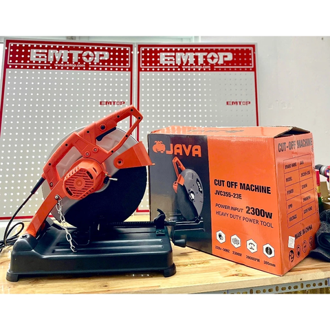 [KÈM BAO TAY+ BAO RỌC GIẤY] Máy Cắt Bàn JAVA JVC355-23E, Máy Cắt Sắt 355mm Công Suất 2300W Chính Hãng Cắt Êm Không Lắc