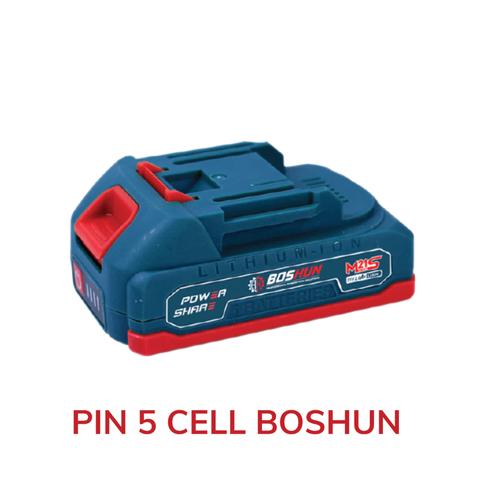 Pin 5 Cell Chân Phổ Thông M21 BOSHUN, KUTAN, Pin 21V Dùng Cho Máy Khoan, Máy Chuyên Vít,...