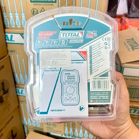 Đồng Hồ Vạn Năng kK Thuật Số TOTAL TMT5360011 Phát Hiện Điện Áp Không Tiếp Xúc