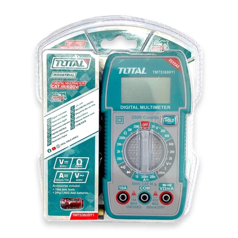 Đồng Hồ Vạn Năng kK Thuật Số TOTAL TMT5360011 Phát Hiện Điện Áp Không Tiếp Xúc
