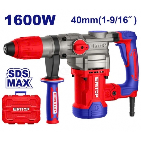 Máy khoan đục điện EMTOP đầu kẹp 14mm 1600W - ERHRM1608