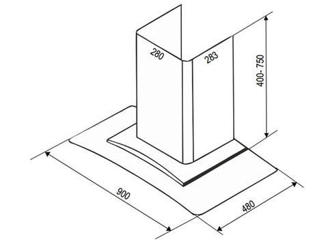Máy Hút Mùi Bauer BC 90ECN - kích thước 90cm