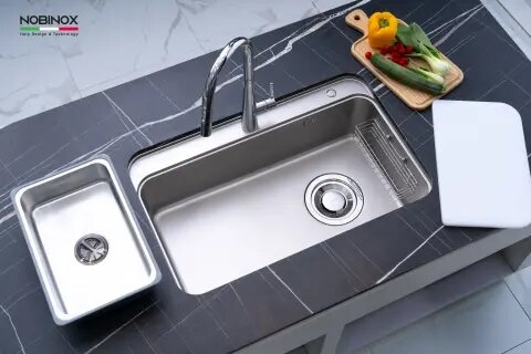 Chậu rửa bát 1 hố Nobinox Nova A382
