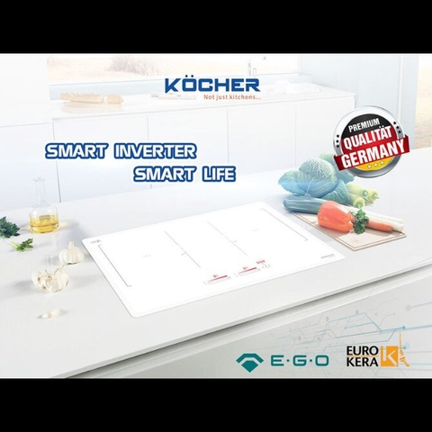 Bếp Từ Kocher DIB4-888W - Kính Kera Pháp trắng sang, nhập khẩu Đức