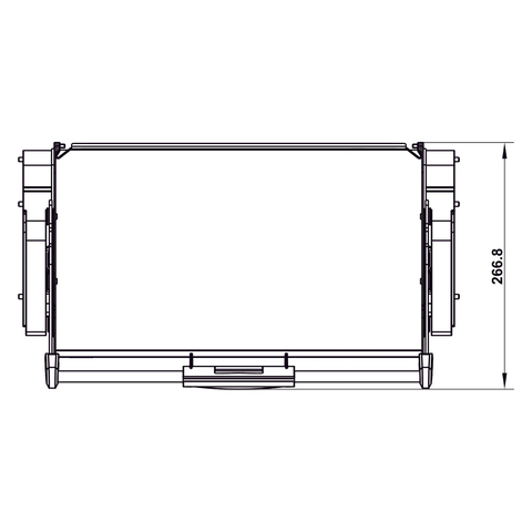 Rổ nâng hạ Utensio Plus H2 Khay đơn 504.68.374 | Màu Than Chì (700mm)