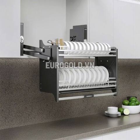 Giá bát nâng hạ Eurogold EVI190G (EVI990G)) - Inox 304 Khung màu ghi