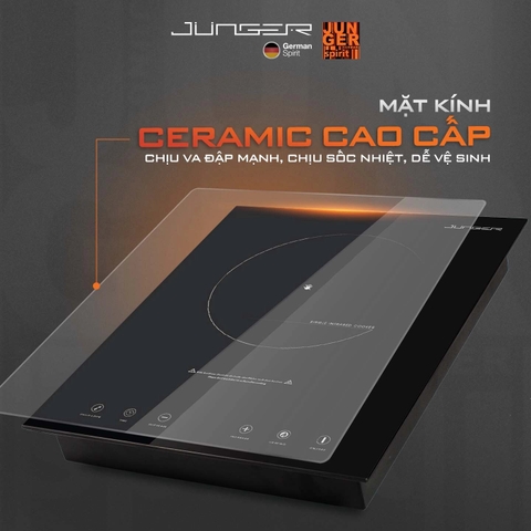 Bếp Hồng Ngoại Đơn Junger JG IS-19 - 2200W Inverter - Cấu hình Đức