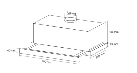Máy hút mùi âm tủ Canzy CZ-H1470AT