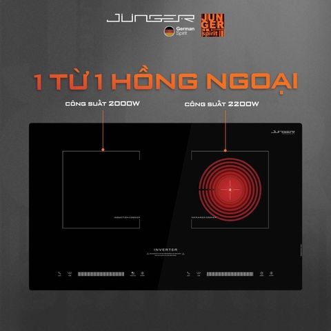 Bếp Từ Hồng Ngoại Junger JG SIS-66 - Cấu hình Đức 4200W