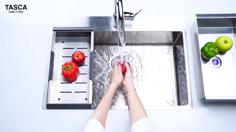 Chậu rửa bát Tasca Pura NT675T - Nhập khẩu Ý, 740mm Lắp Dương