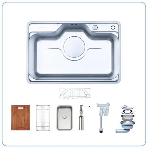 Chậu rửa bát 1 hố Nobinox Liken NL725D