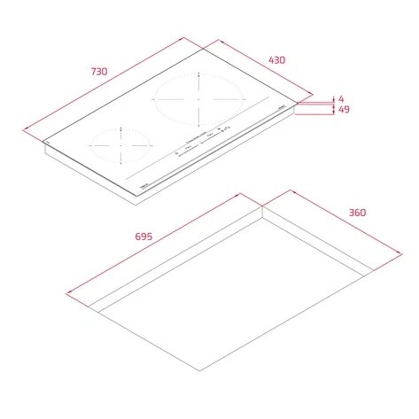 Bếp từ Teka IZC 72610 MST BK nhập Turkey - kính Quartzium